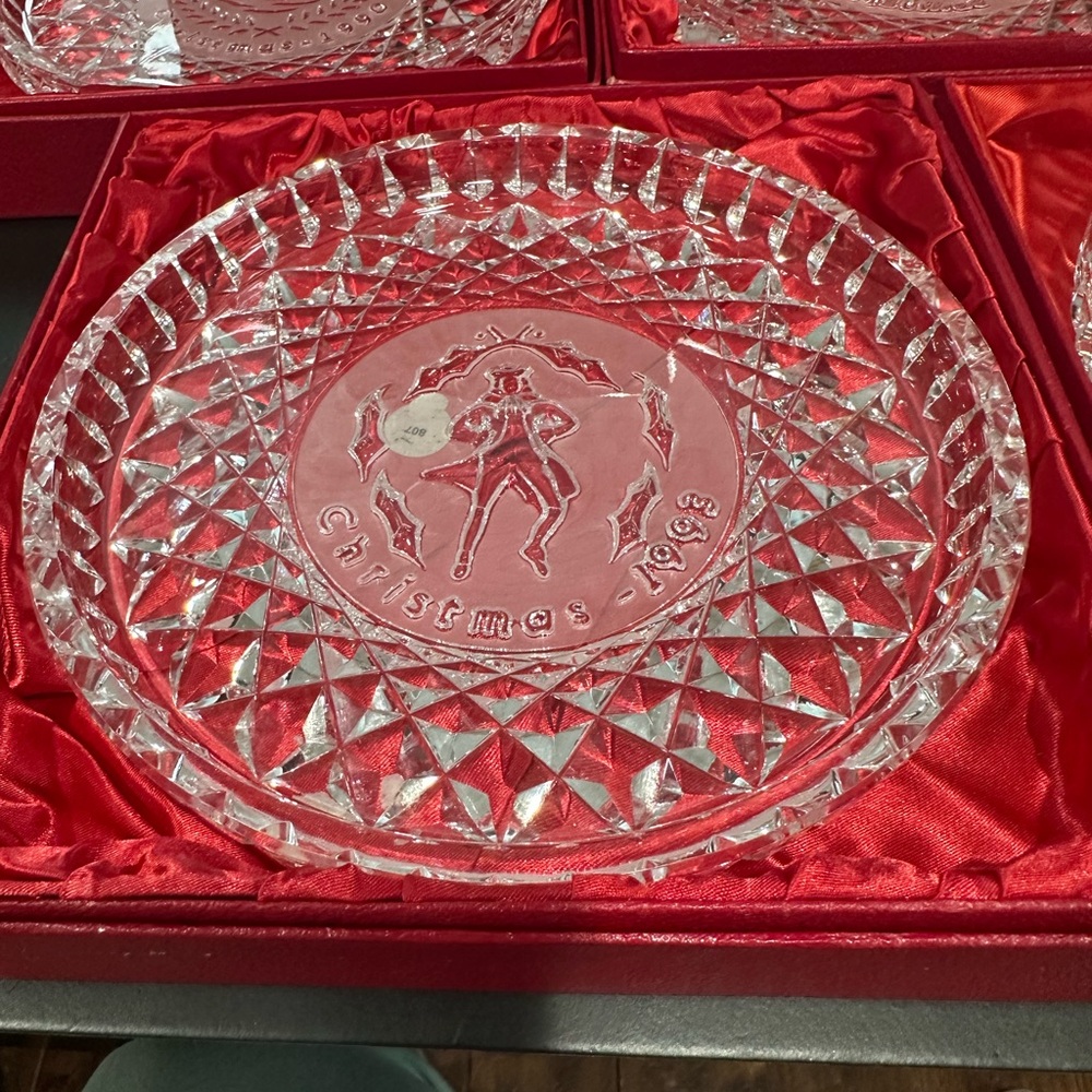 “11 Pipers Piping” Waterford Lead Crystal “Twelve Days of Christmas” Plate, 1994